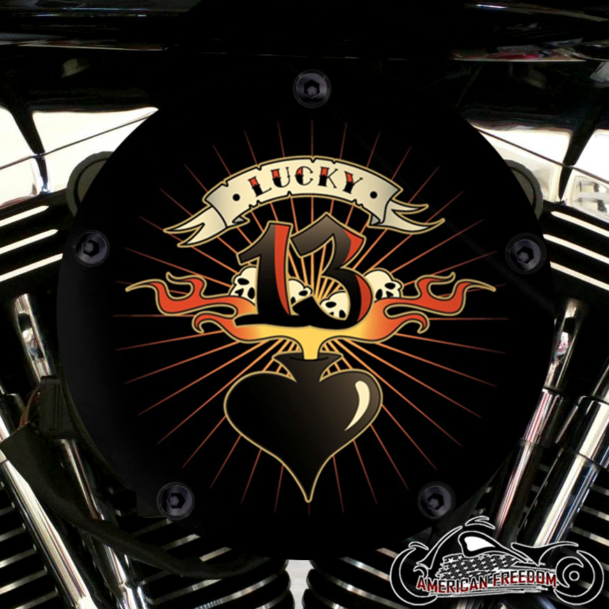 Harley Davidson High Flow Air Cleaner Cover - Lucky 13